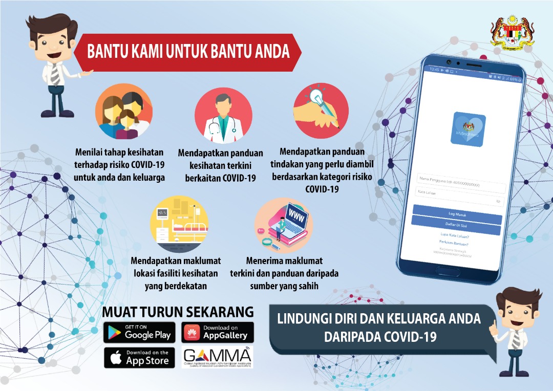 Create mysejahtera qr code for home