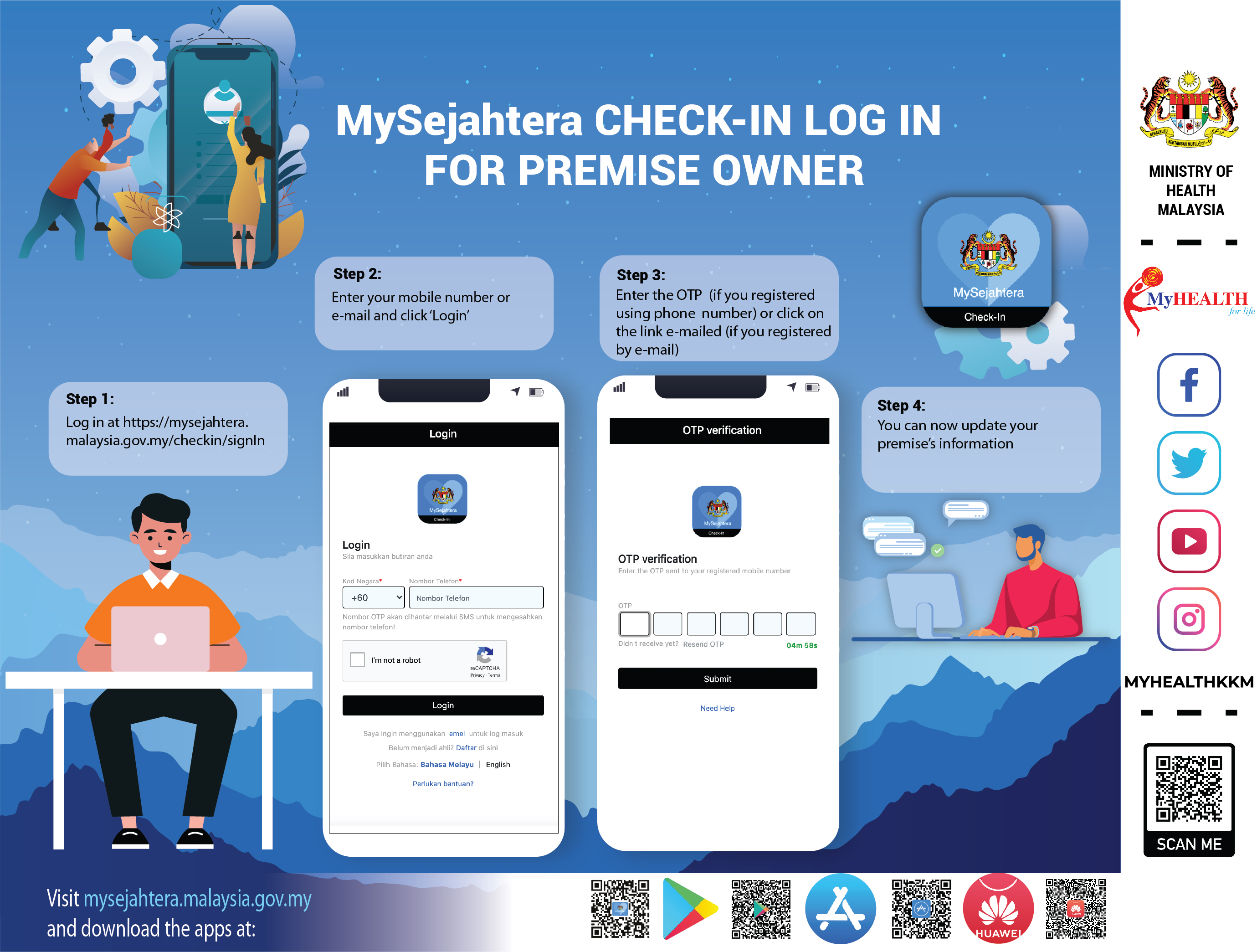 Mysejahtera login phone number